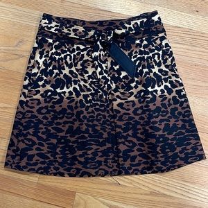 Cheetah print skirt